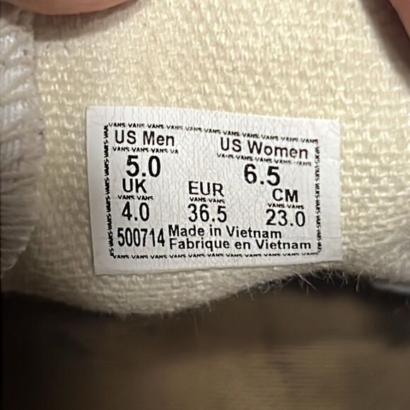 🔥 Vans Off The Wall Blue/Off White Checkered  Slip On Sneakers Men 5  Women 6.5 - Picture 11 of 11